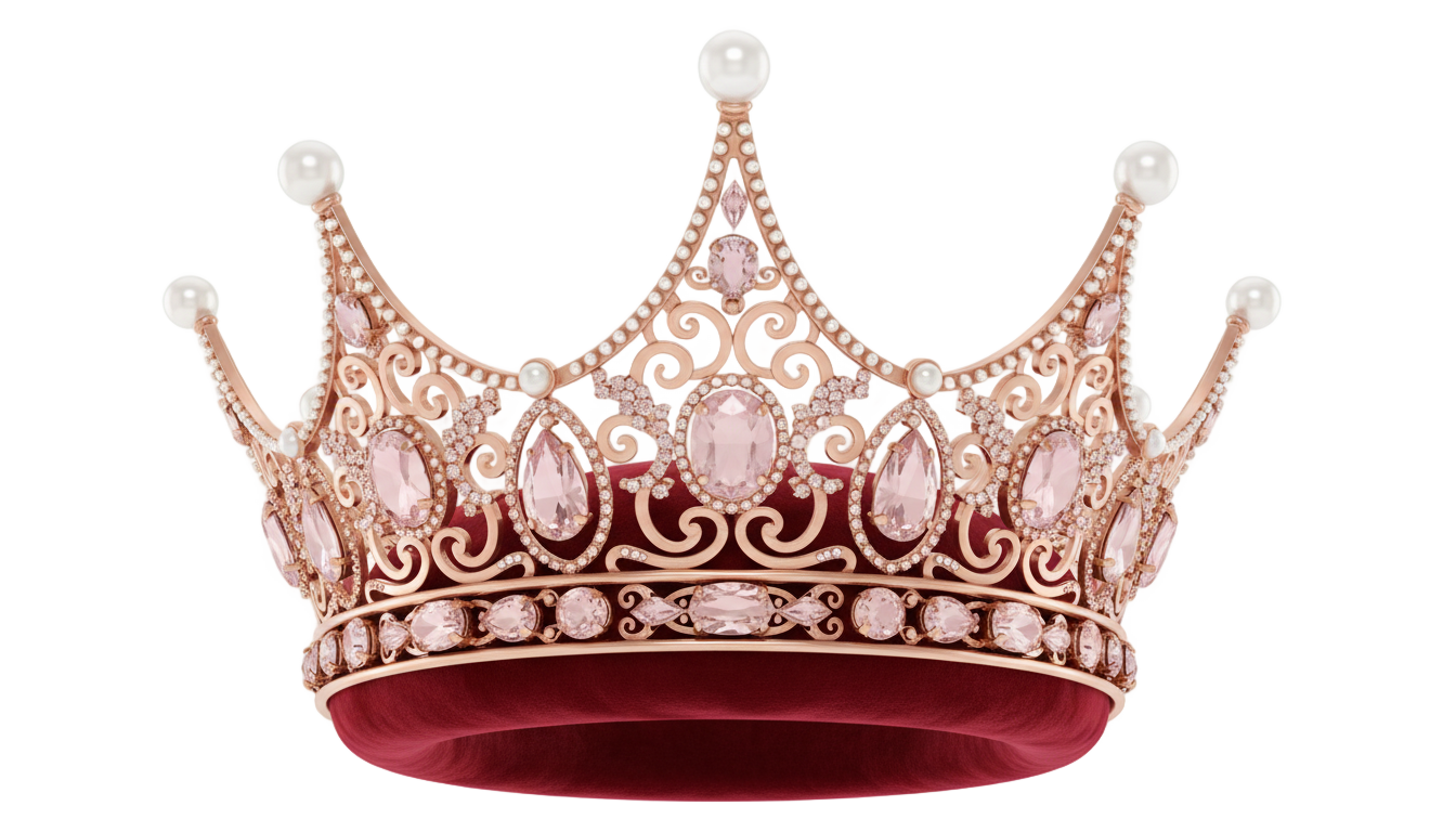 pink queen crown png PNG transparent background