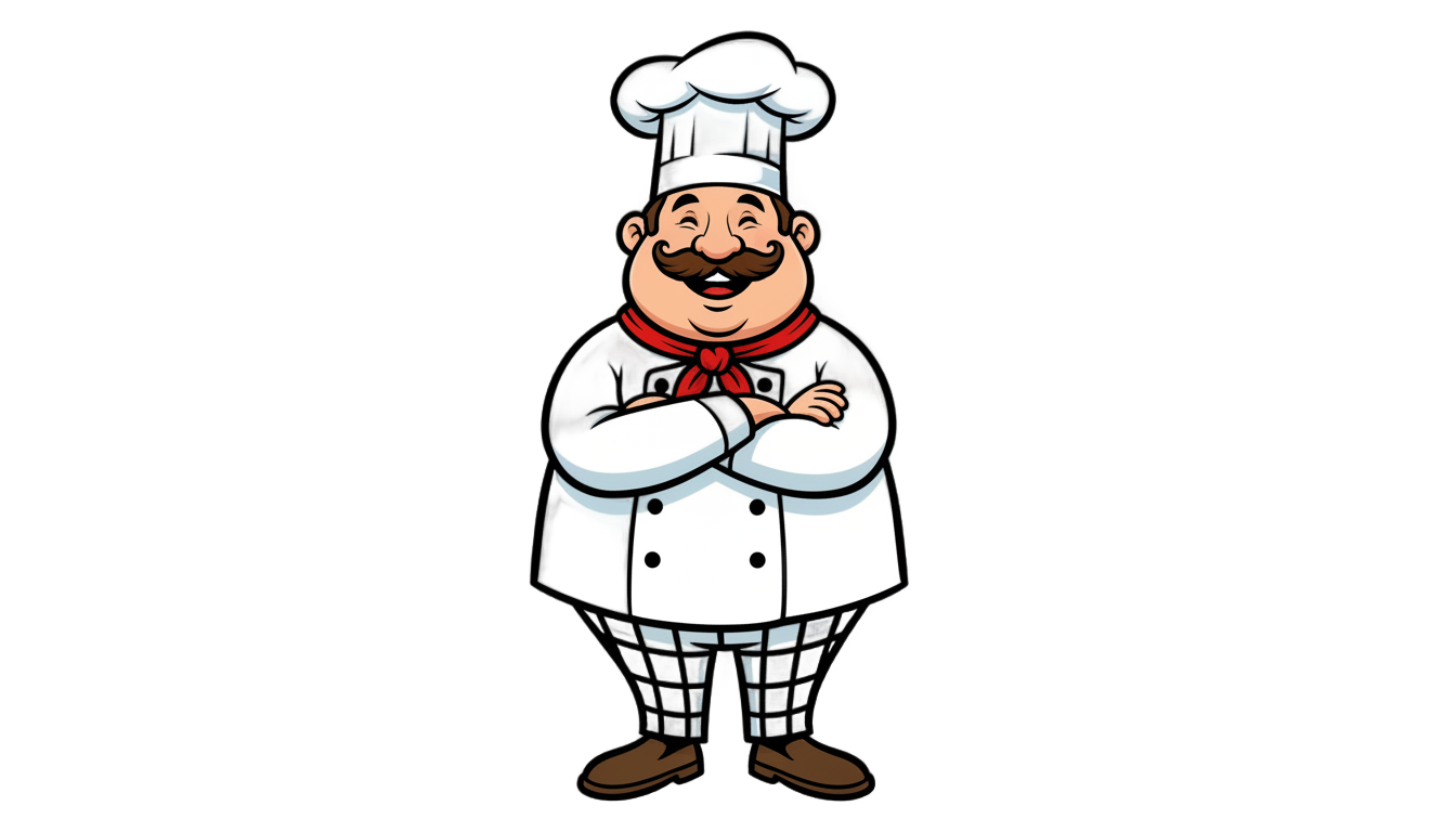 chef cartoon logo png PNG transparent background