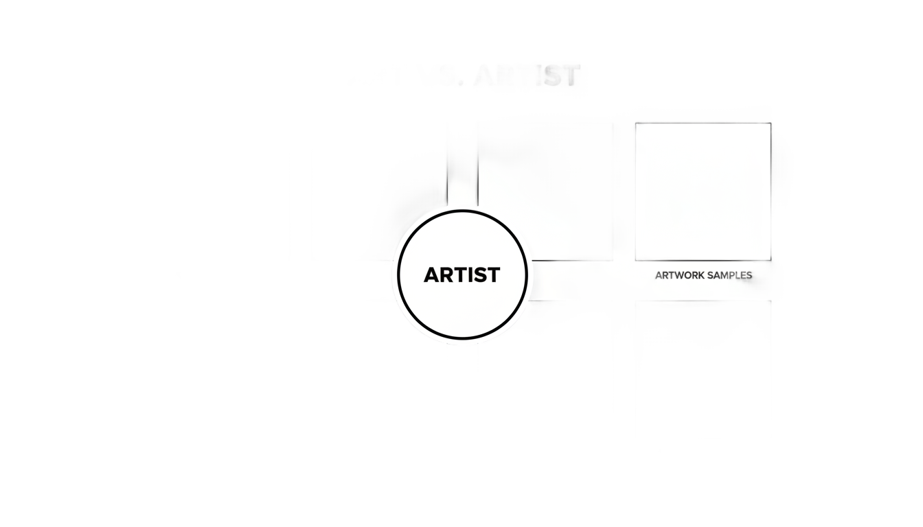 art vs artist template png PNG transparent background