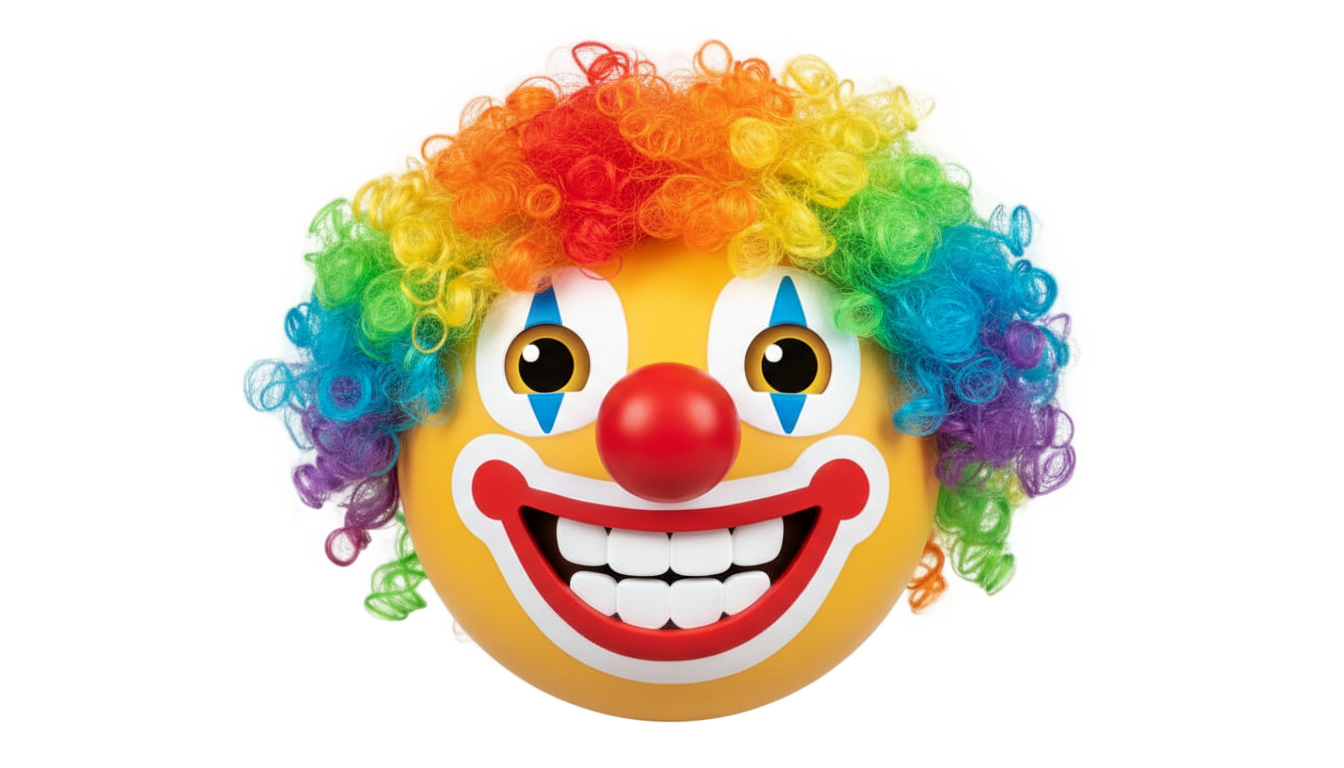 discord clown emoji png PNG transparent background