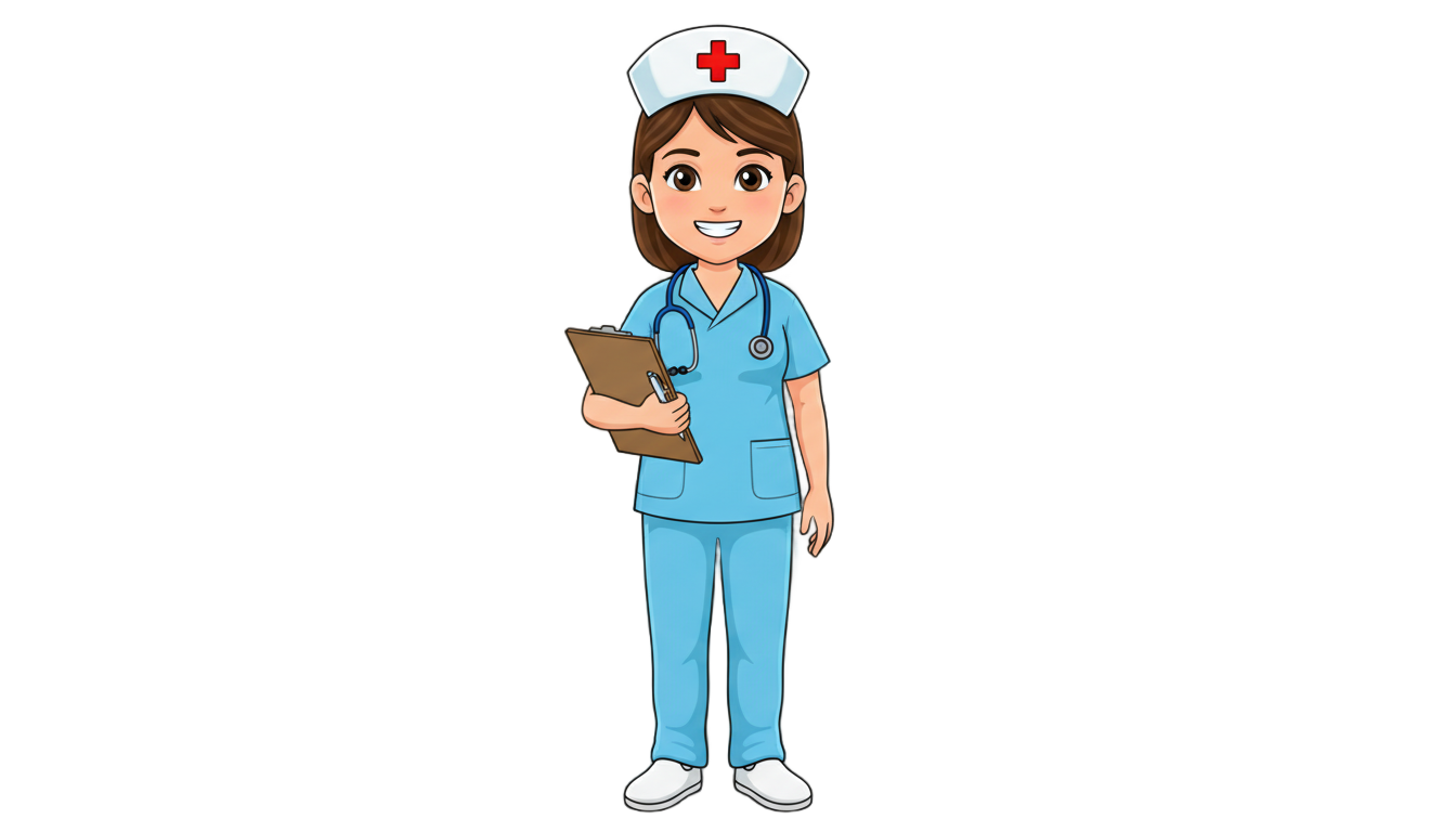cartoon nurse clipart png PNG transparent background