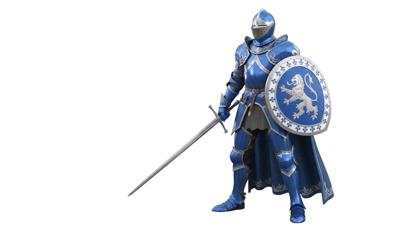 blue knight png PNG transparent background