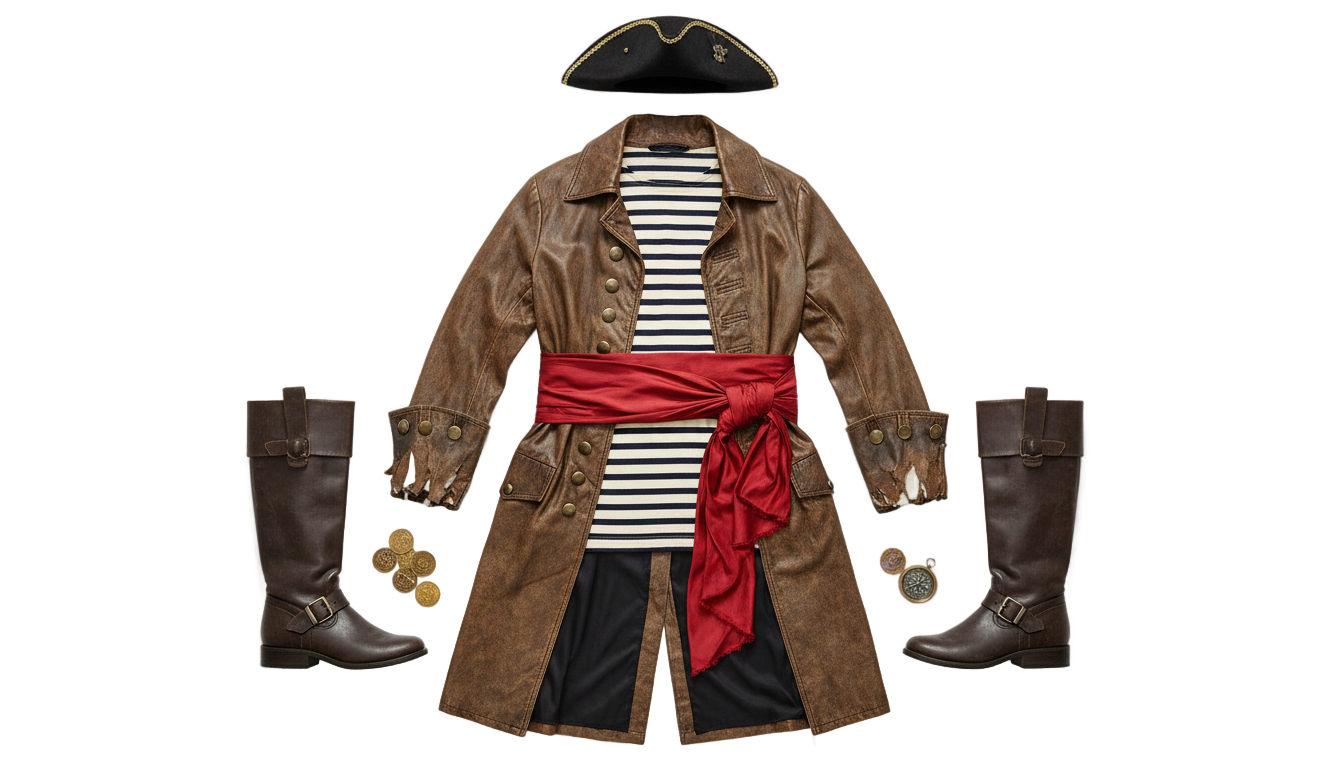 pirate outfit png PNG transparent background