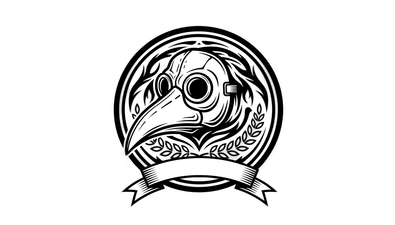 plague doctor logo png PNG transparent background