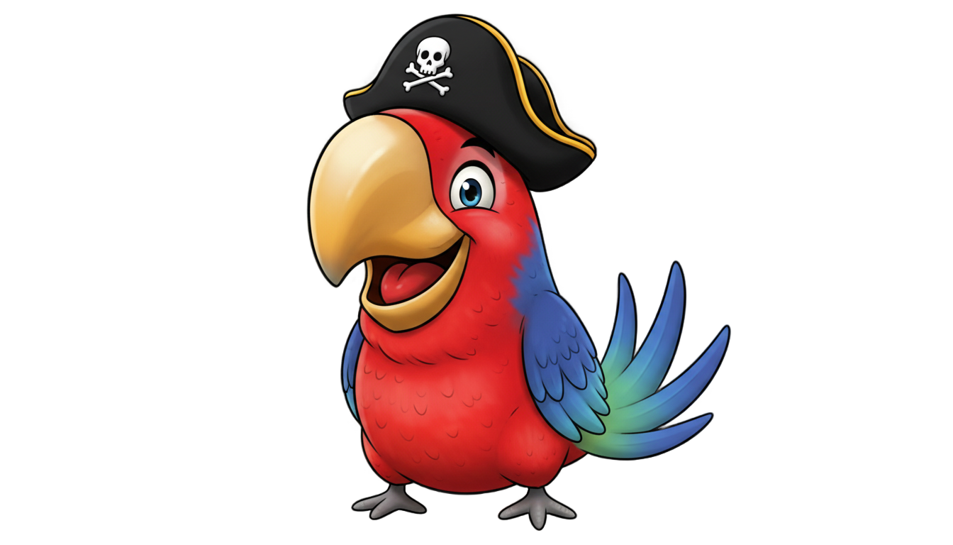 pirate bird png PNG transparent background