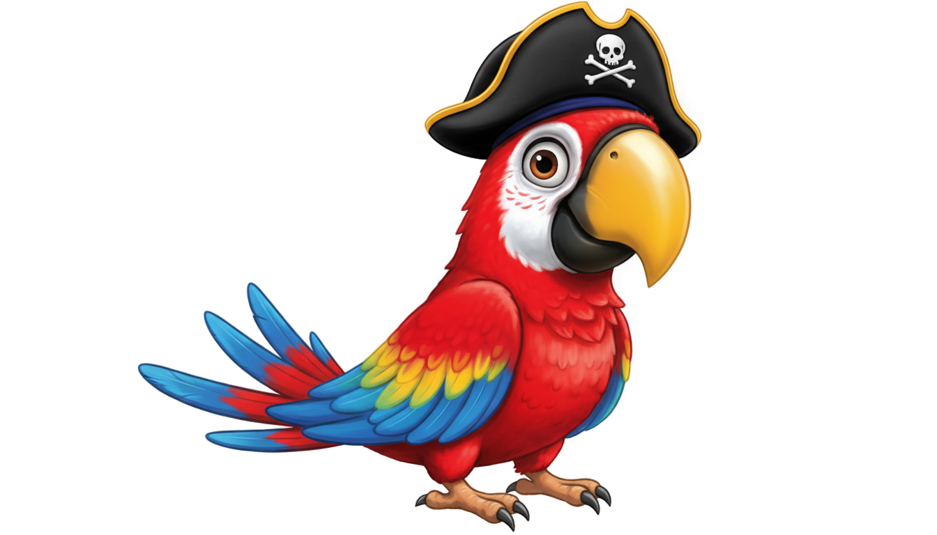pirate bird png PNG transparent background