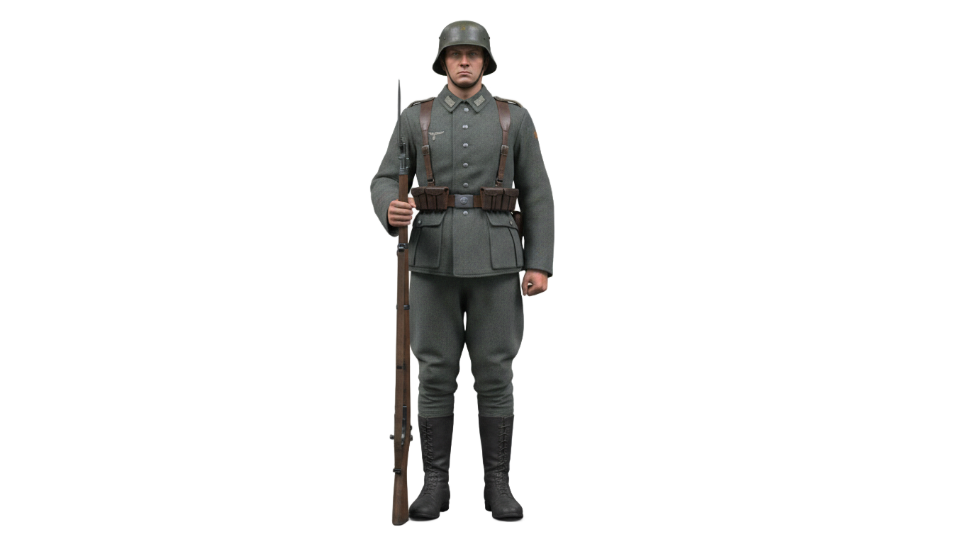 german soldier png PNG transparent background