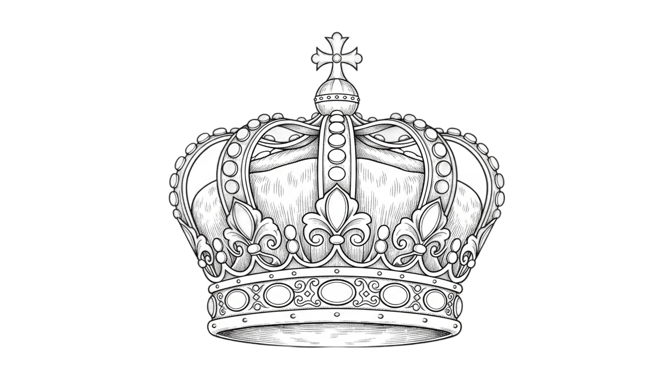 queen crown png black and white PNG transparent background