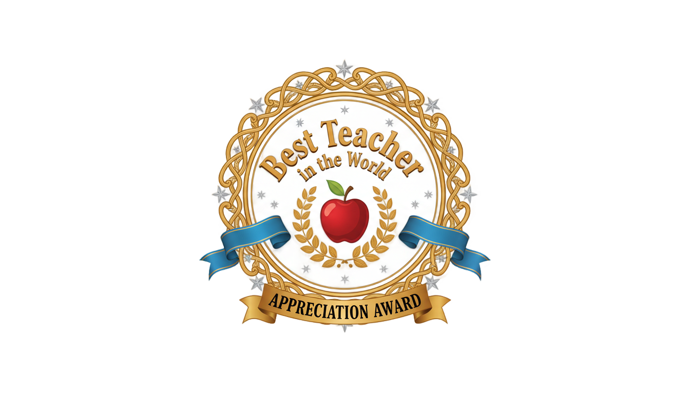 best teacher in the world png PNG transparent background