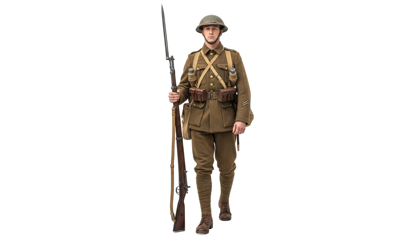 ww1 soldier png PNG transparent background