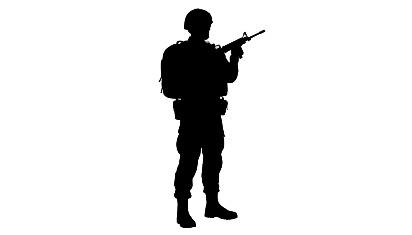 soldier outline png PNG transparent background
