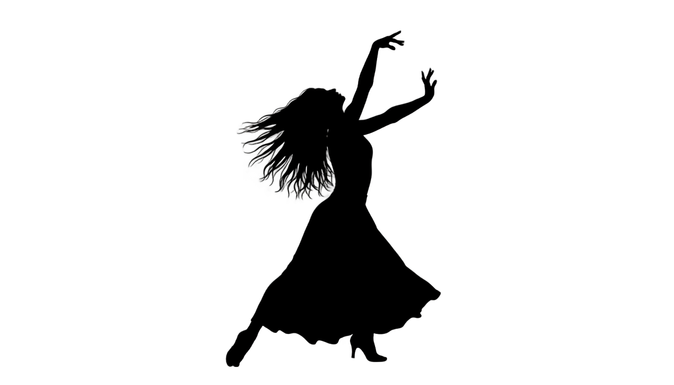 zumba dancer silhouette png PNG transparent background