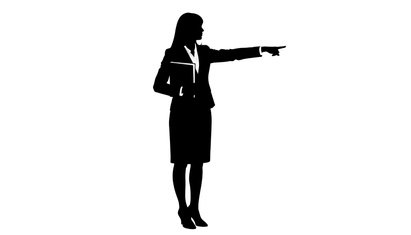 silhouette teacher png PNG transparent background