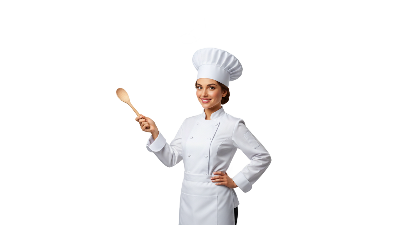 lady chef logo png PNG transparent background