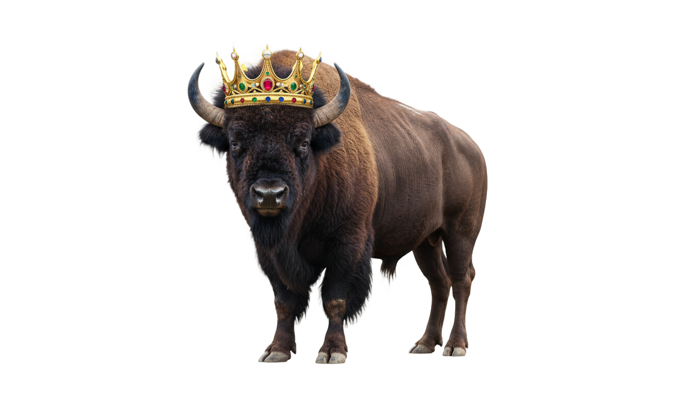 buffalo king slot png PNG transparent background