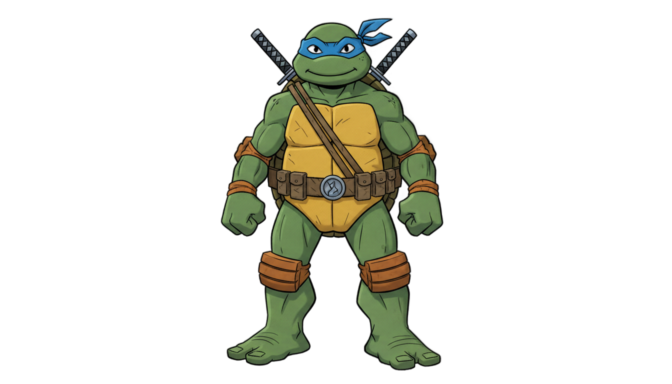 leonardo ninja turtle png PNG transparent background