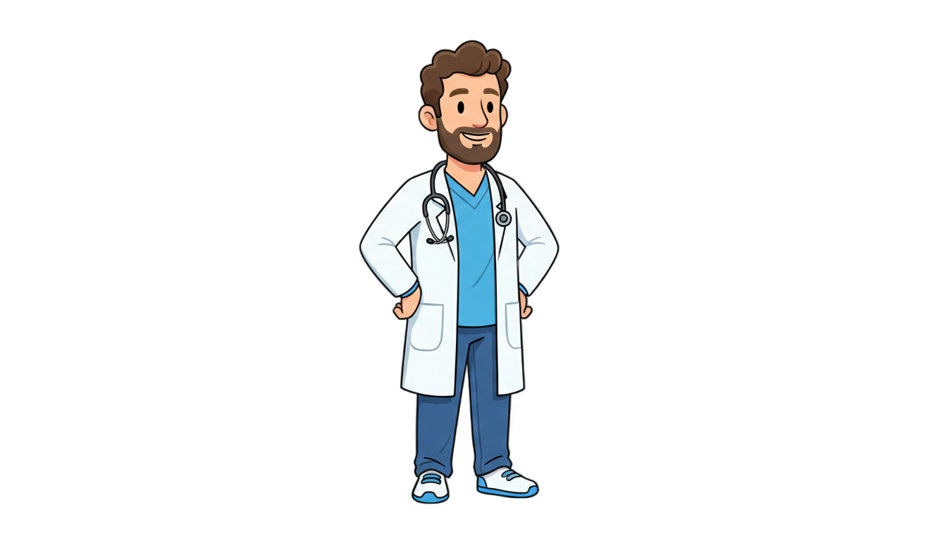 doctor cartoon png PNG transparent background