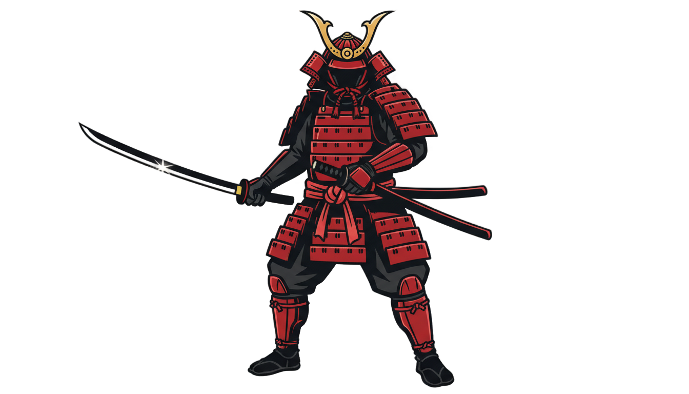 samurai design png PNG transparent background