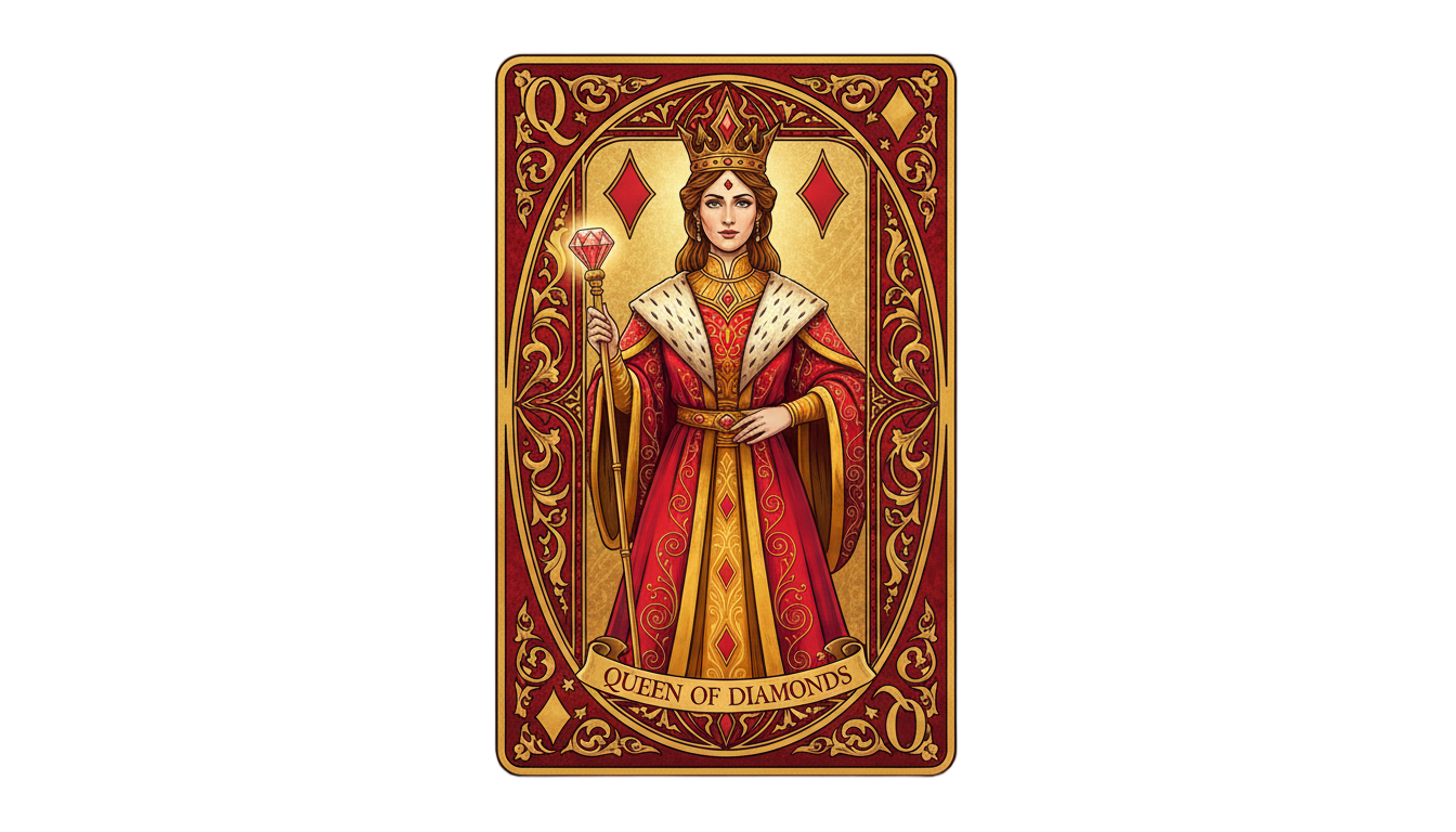 queen of diamonds png PNG transparent background