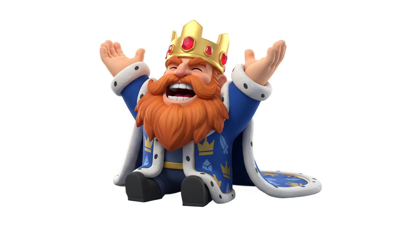 clash royale king png PNG transparent background