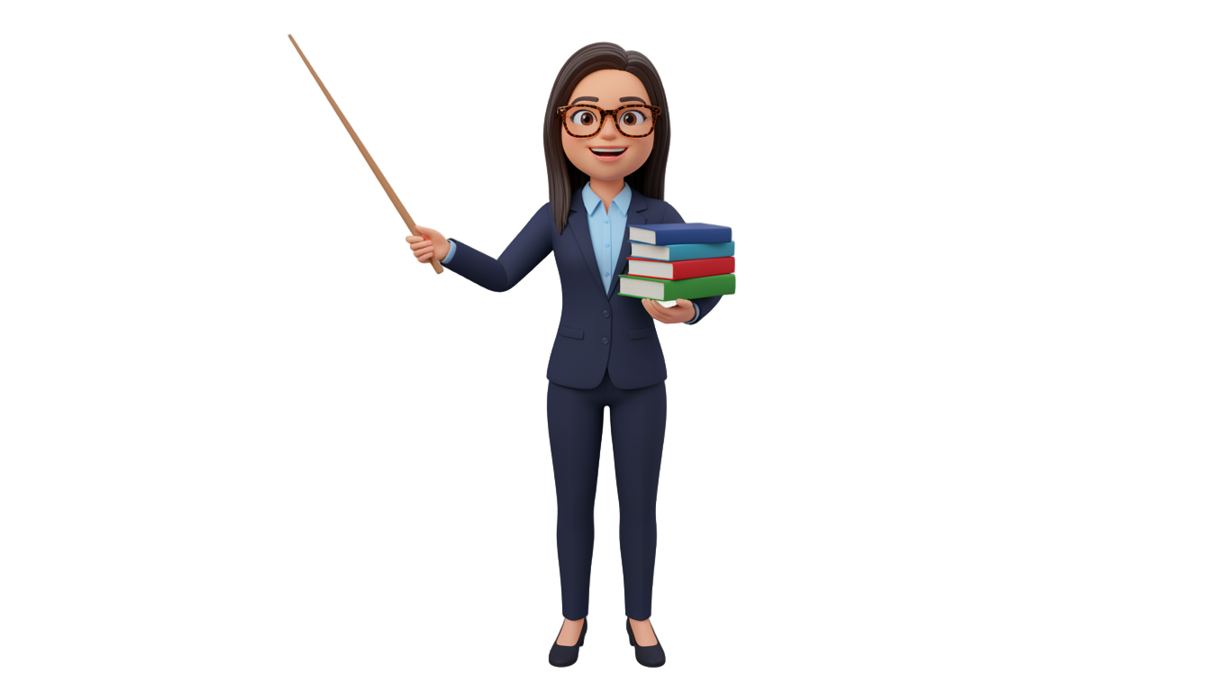teacher character png PNG transparent background
