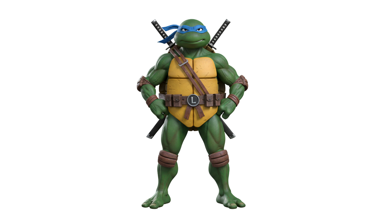 leonardo tortugas ninja png PNG transparent background