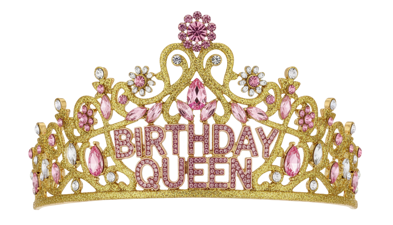 birthday queen crown png PNG transparent background