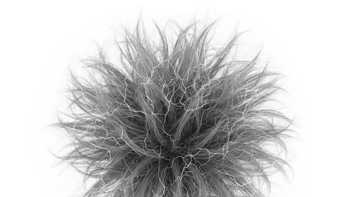 mad scientist hair png PNG transparent background