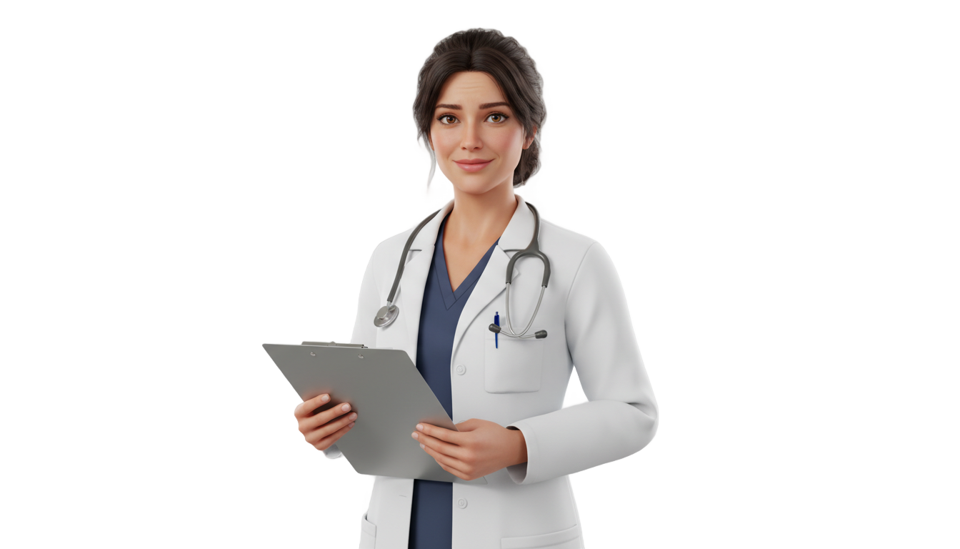 3d doctor png PNG transparent background