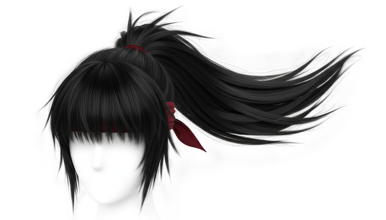 ninja hair png PNG transparent background