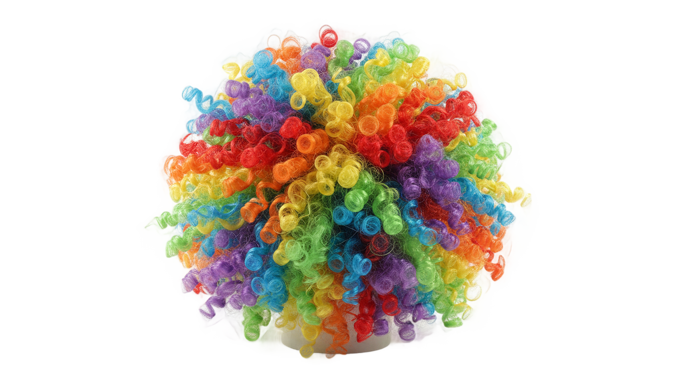 clown perücke png PNG transparent background