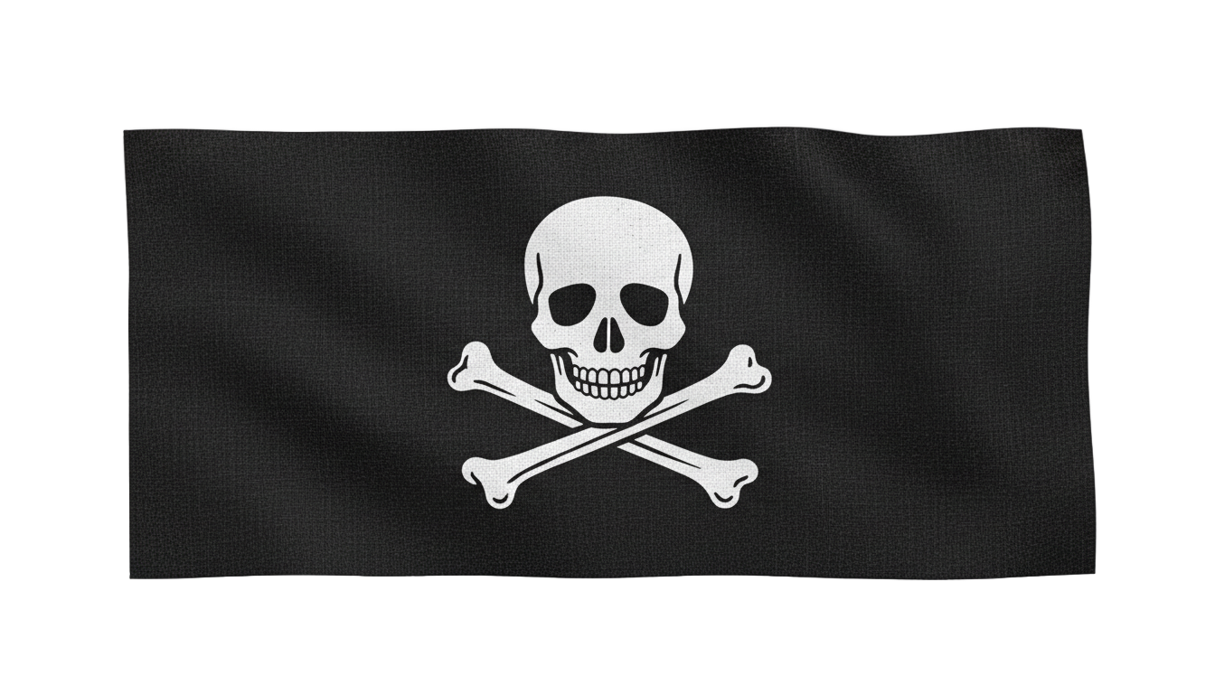 pirate flag emoji png PNG transparent background