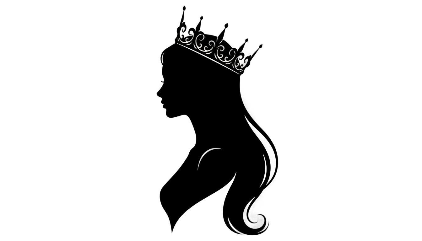 beauty queen silhouette png PNG transparent background