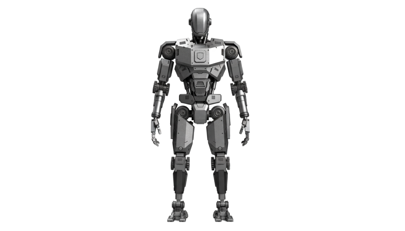 robot png black and white PNG transparent background