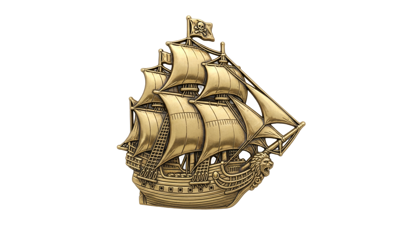 pirate ship logo png PNG transparent background