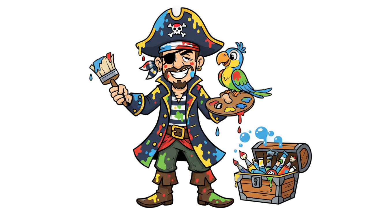 painty the pirate png PNG transparent background