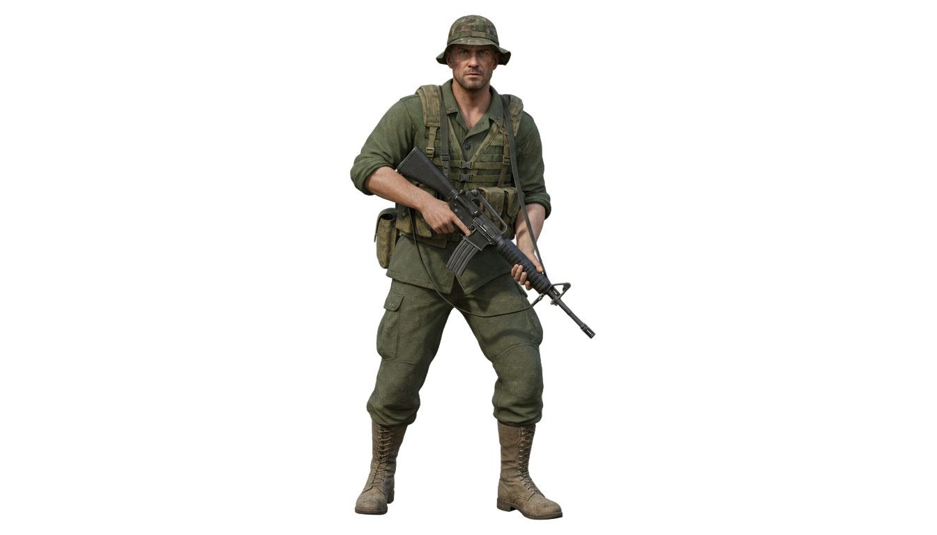 vietnam soldier png PNG transparent background