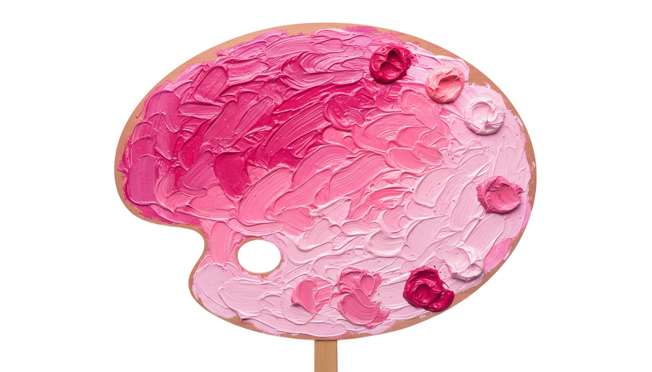 pink artist png PNG transparent background