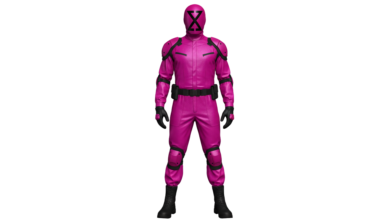 squid game pink soldier png PNG transparent background