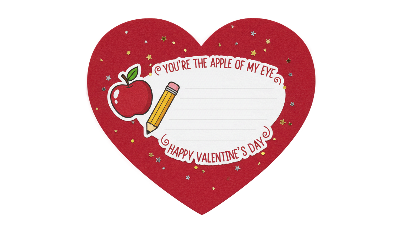 teacher valentine png PNG transparent background