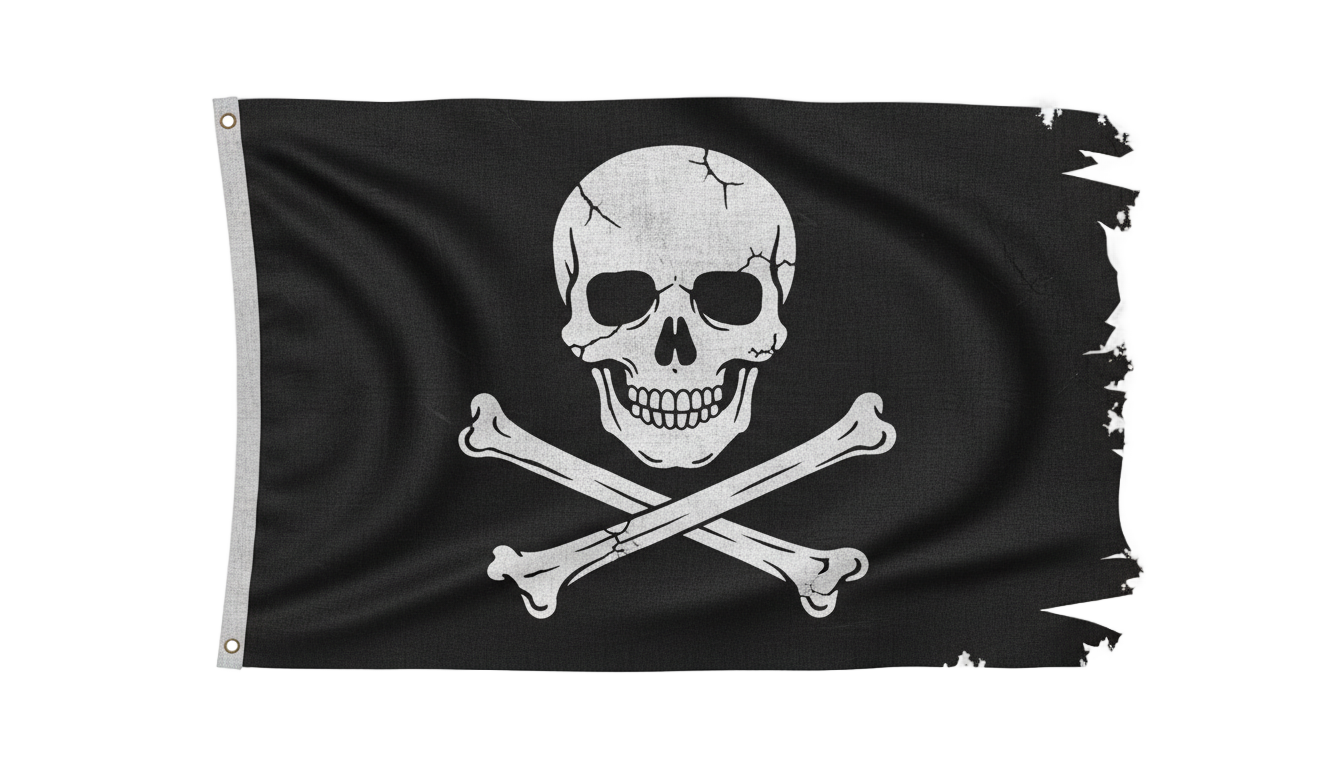 pirate flag logo png PNG transparent background
