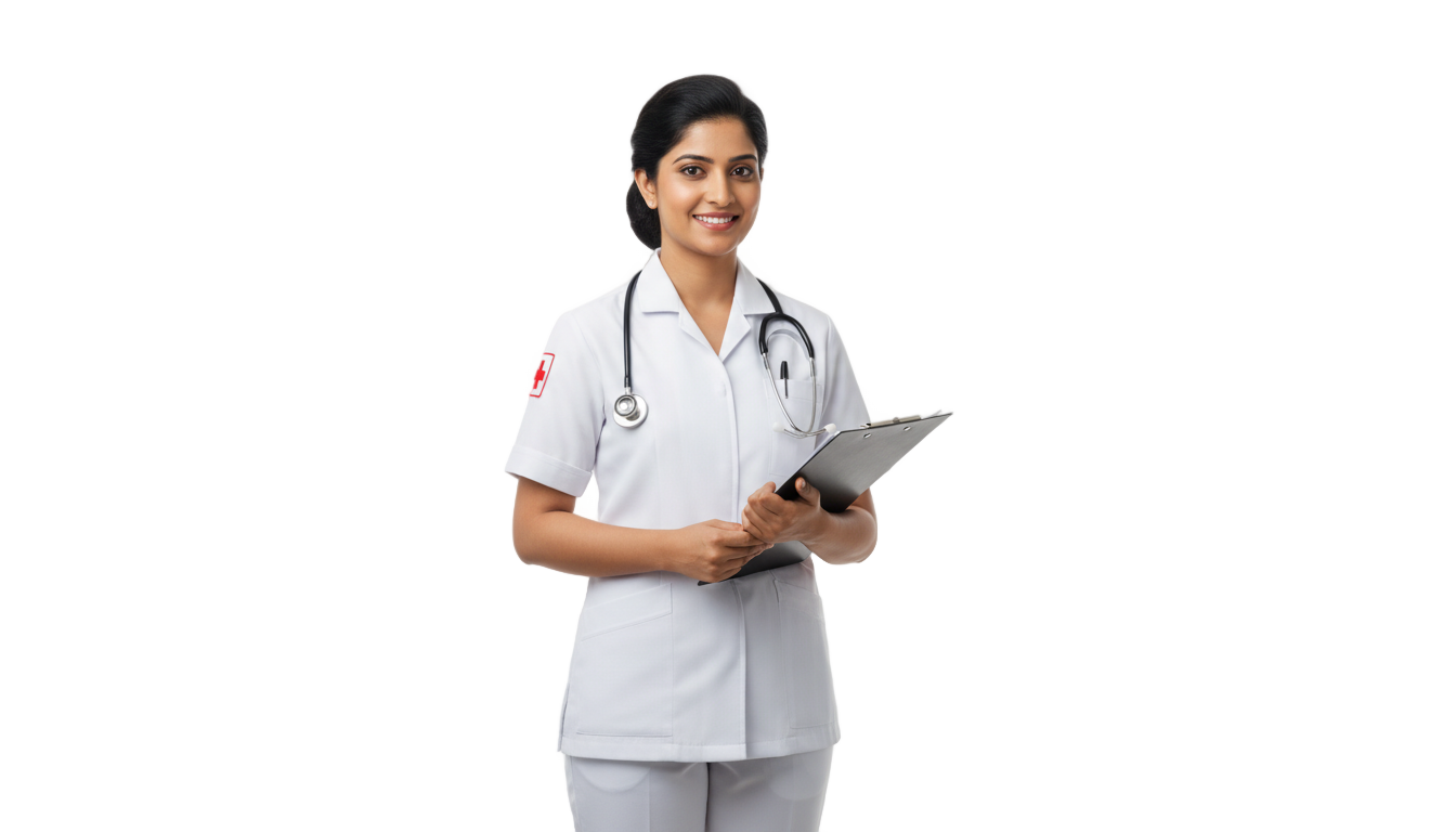 indian nurse png PNG transparent background