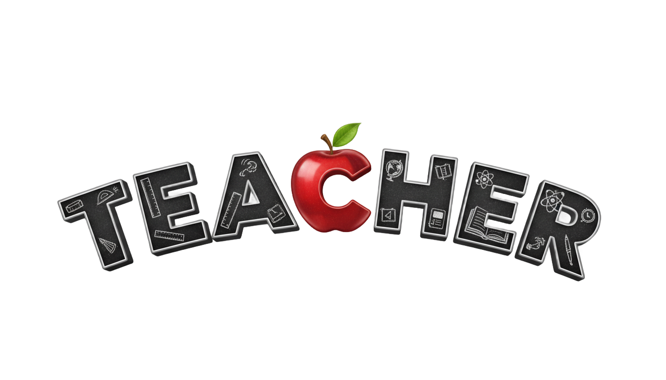 teacher word png PNG transparent background