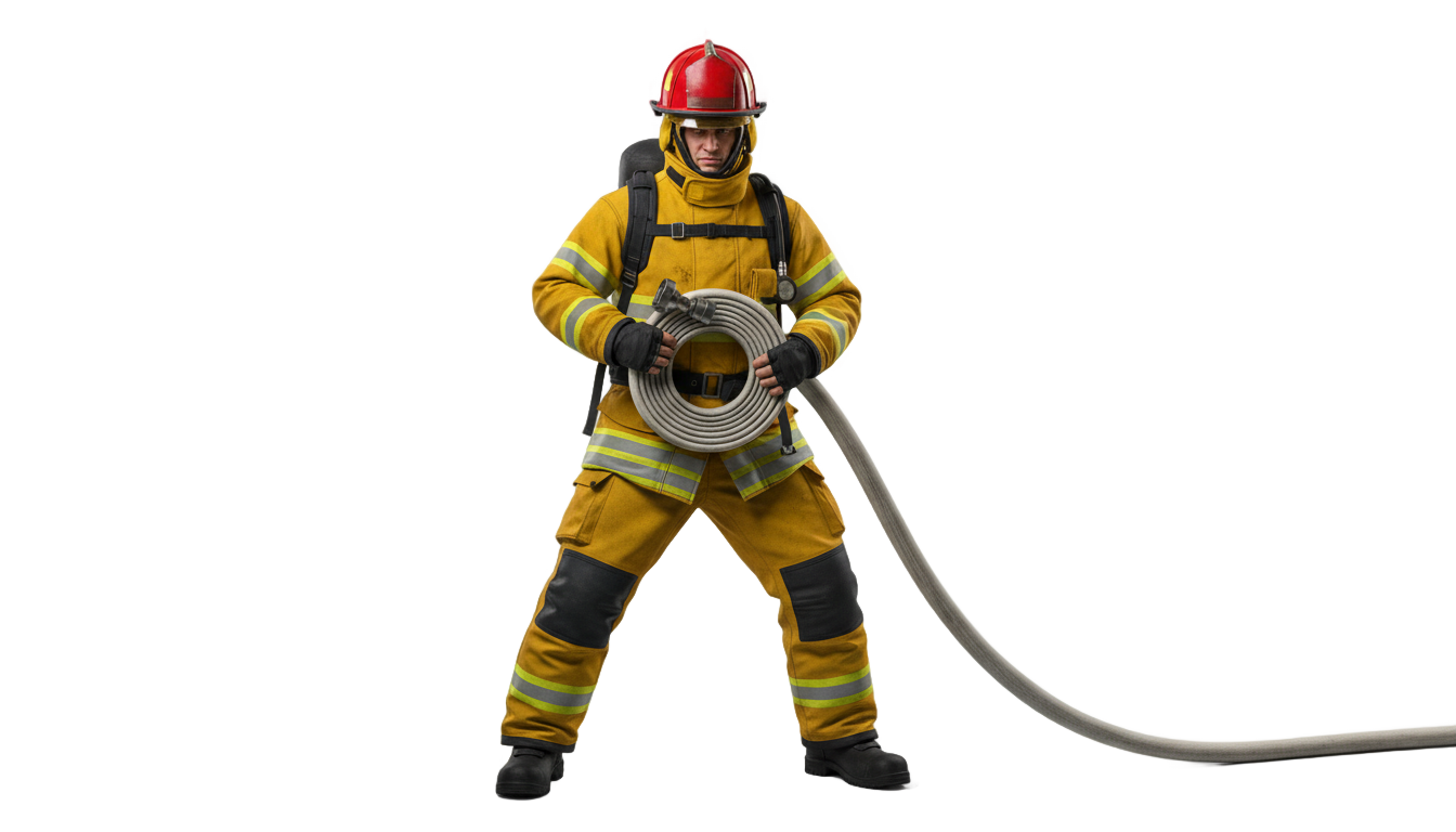 firefighter illustration png PNG transparent background
