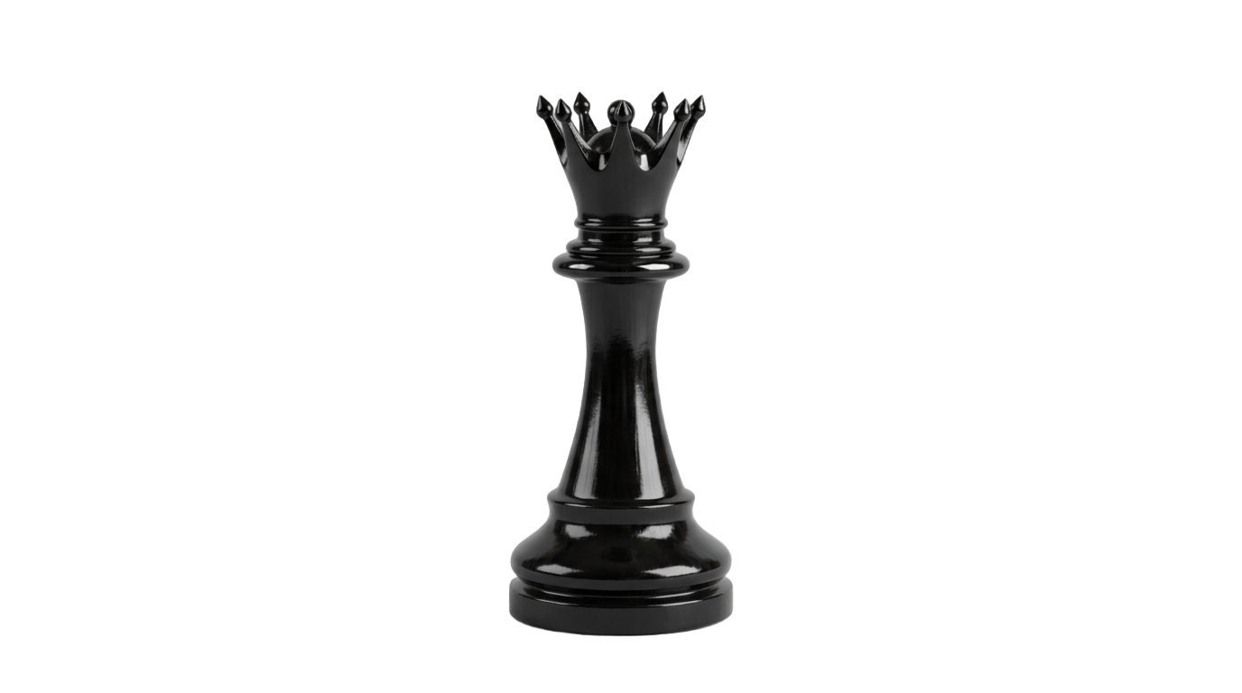 black queen chess piece png PNG transparent background