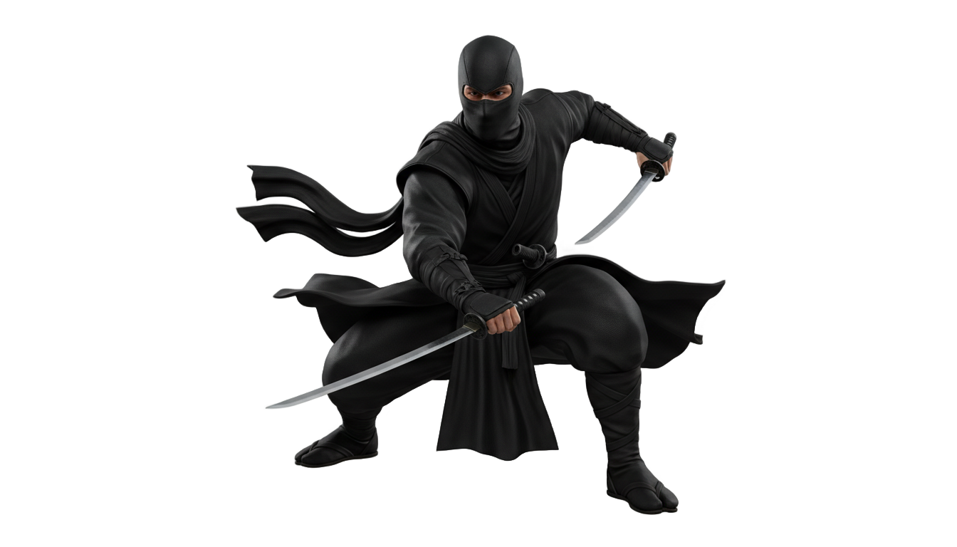 black ninja png free fire PNG transparent background