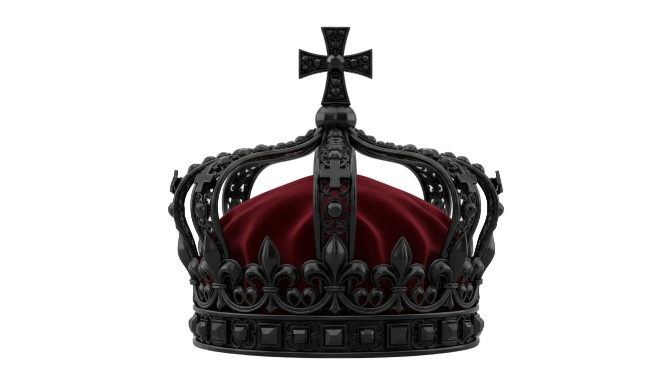 black king crown png PNG transparent background