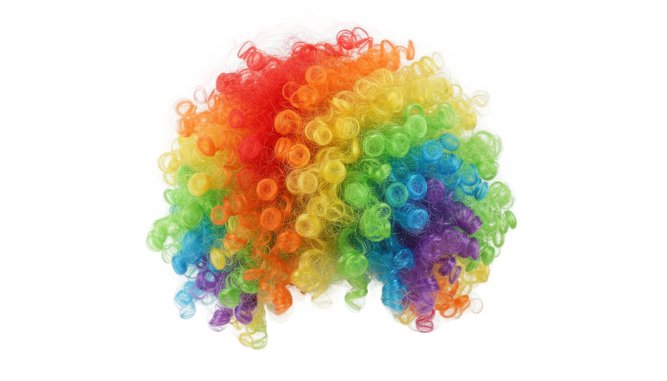 clown perücke png PNG transparent background