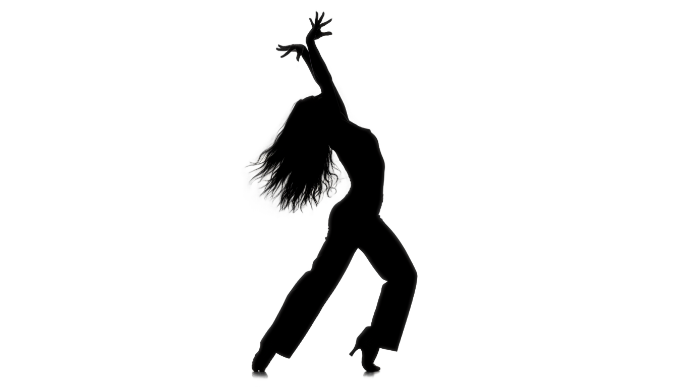 zumba dancer silhouette png PNG transparent background