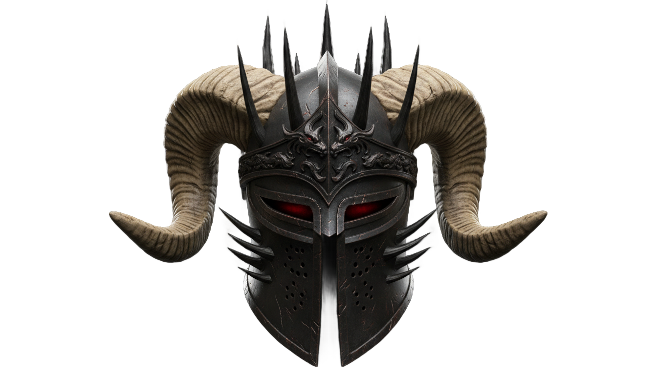 mega knight helmet png PNG transparent background